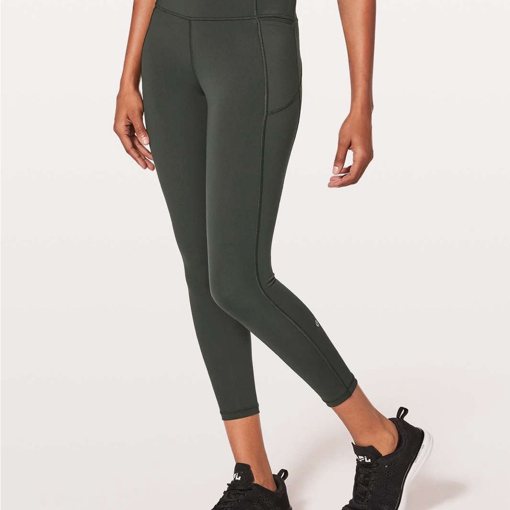 Lululemon Athletica Dark Green Leggings